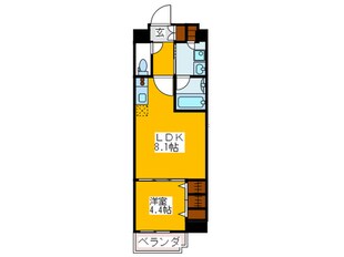 アーデン四ツ橋プライマリーワンの物件間取画像